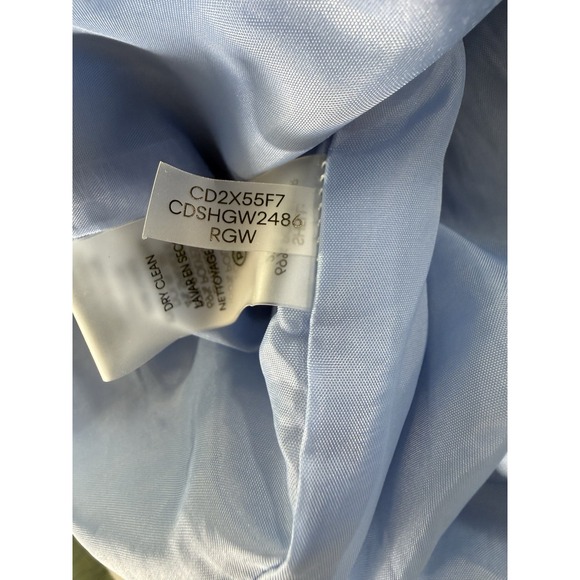 "Calvin Klein Women's White Crepe Sheath Dress Size 10 Moto Style Elegant" - Picture 7 of 7